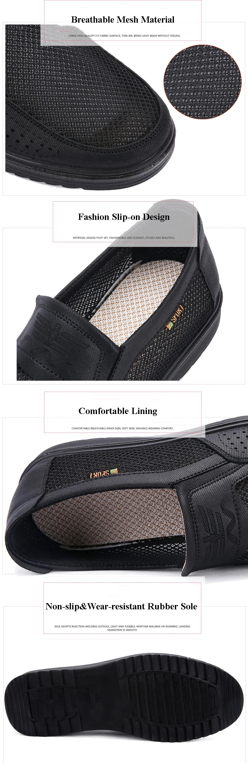 New Comfortable Men Casual Shoes Breathable Mesh Summer Men Shoes New Non-slip Lightweight Sneakers for Men Big Size 38-48