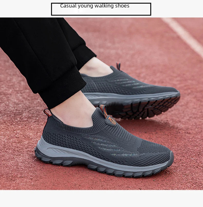 Breathable Mesh Sports Shoes Mom Women Lightweight Running Shoes Suitable Middle-aged Elderly One-foot Dance