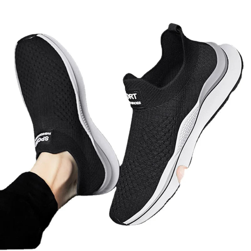 Man New Fashion Sneakers Breathable Trend Style 2024 Spring Summer Men's Sneaker Mesh Fabric Slip on Male Sneakers Mens Shoes