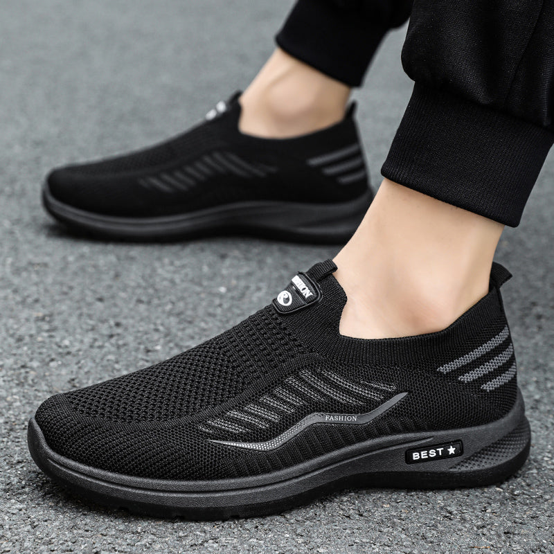 Men Casual Shoes Breathable Sneakers Mens Lightweight Walking Running Shoes Slip on Loafers for Couple Zapatillas Hombre Size 44