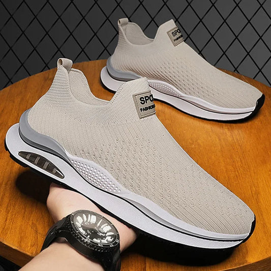 Man New Fashion Sneakers Breathable Trend Style 2024 Spring Summer Men's Sneaker Mesh Fabric Slip on Male Sneakers Mens Shoes