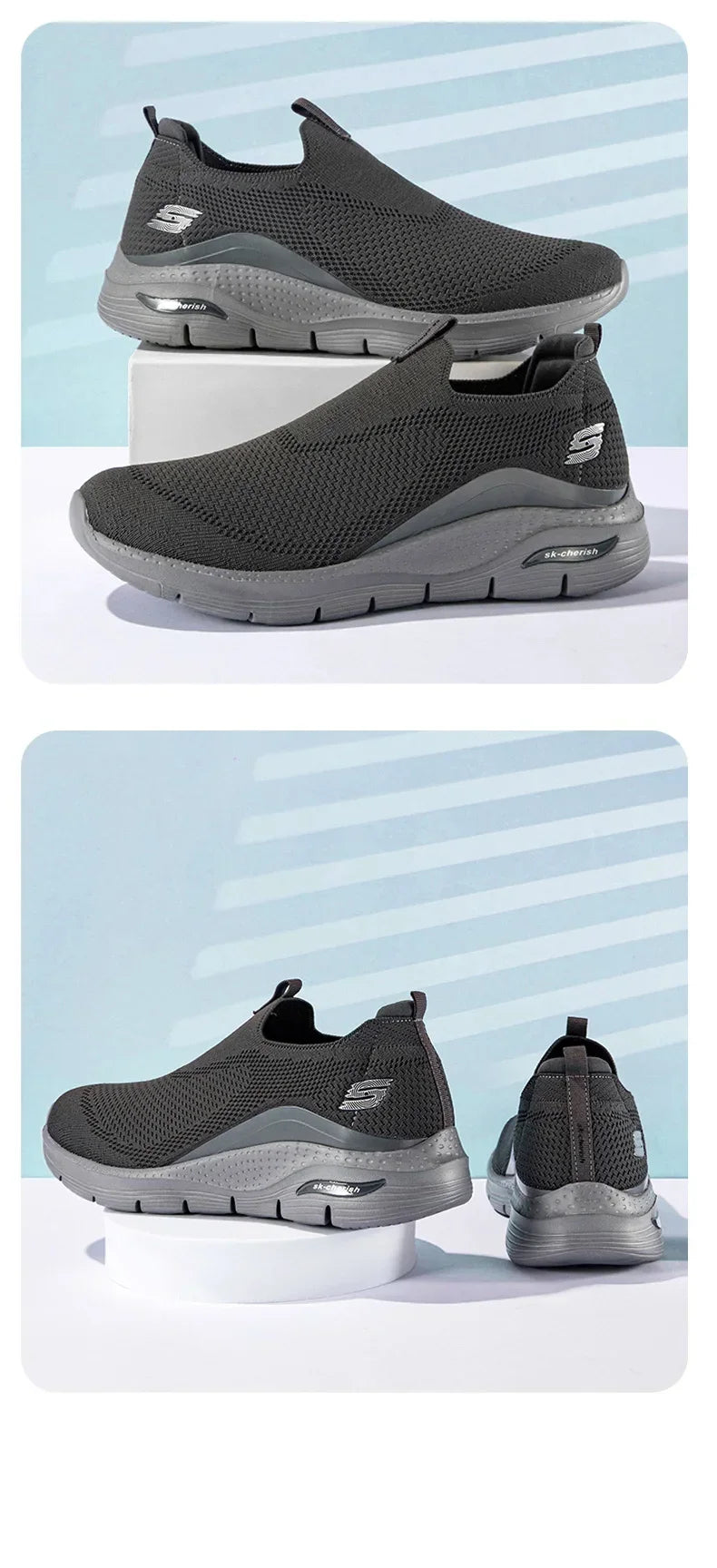 Summer Casual Sneaker for Men Outdoor Comfortable Men's Sports Sneakers Breathable Fashion Slip-on Mans Shoes Zapatillas Hombre