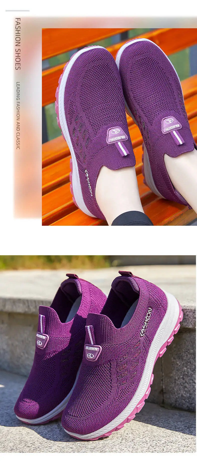 TaoBo Walking Shoes 2023 Summer New Women's Shoes Breathable No Lace Soft Sole Socks Sneakers Comfort Women Sport Shoes Tennis