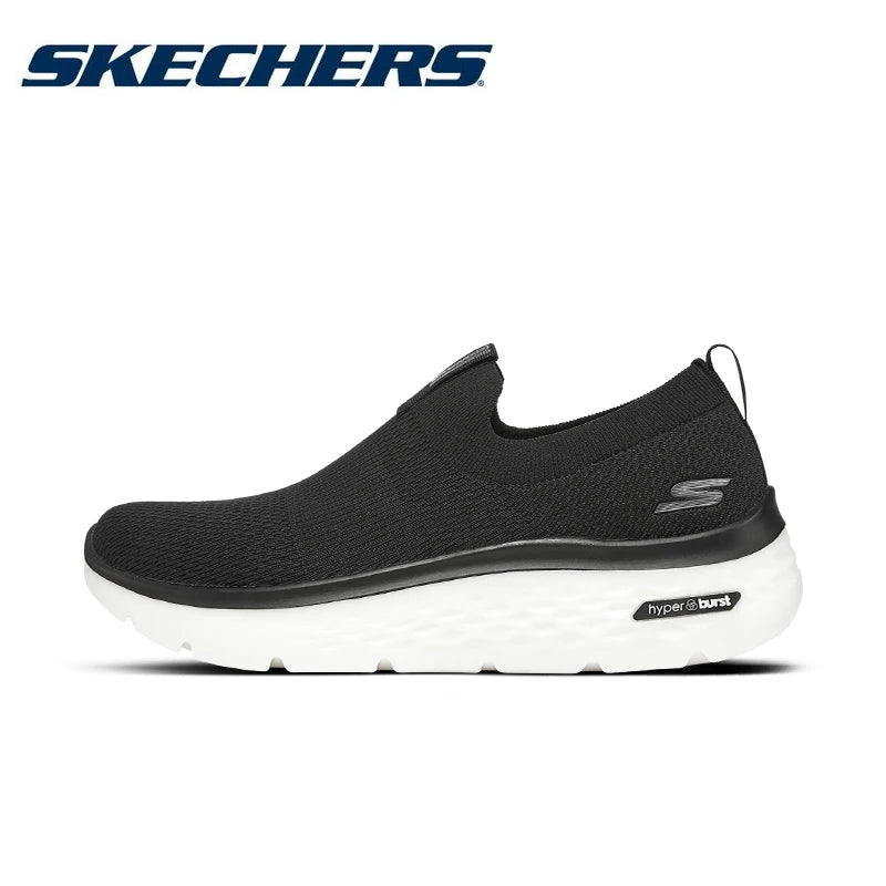 Skechers Men GO WALK Slip-on Shoes Casual Outdoor Running Walking Shoes Men's Breathable Sports Shock-absorbing Sneakers Tenis