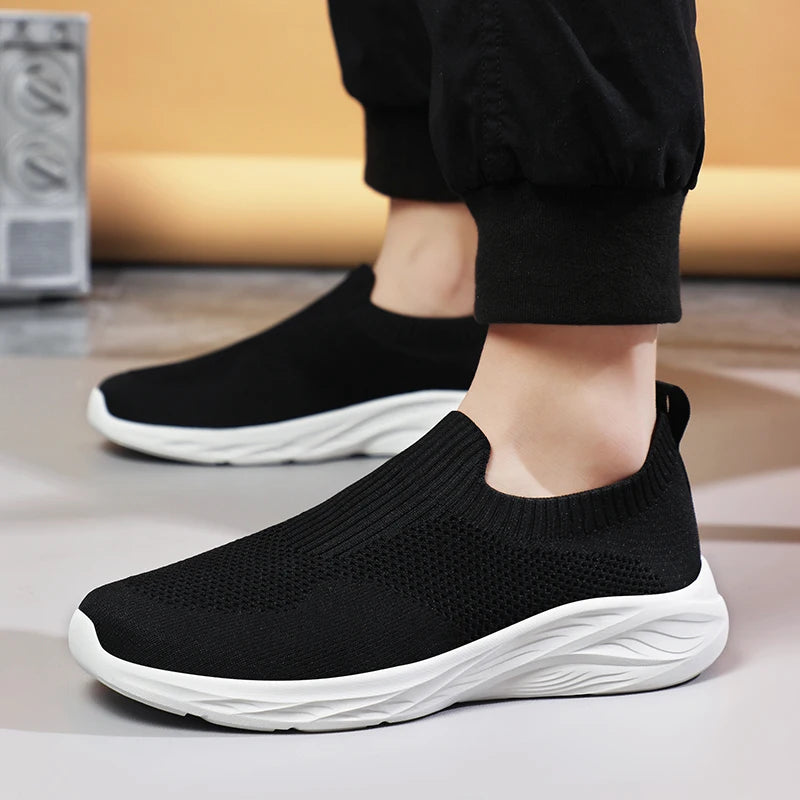 Men's Sneakers High Quality Mesh Elastic Lightweight Hiking Sports Hot Selling Casual Shoes for Men Autumn Mens Running Shoes