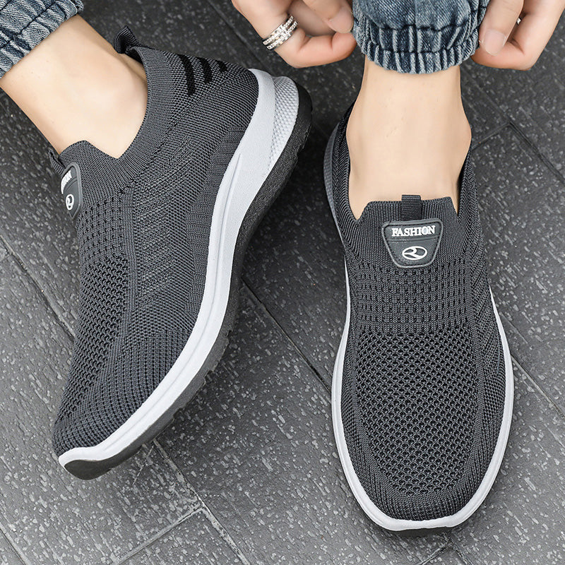 Men Casual Shoes Breathable Sneakers Mens Lightweight Walking Running Shoes Slip on Loafers for Couple Zapatillas Hombre Size 44