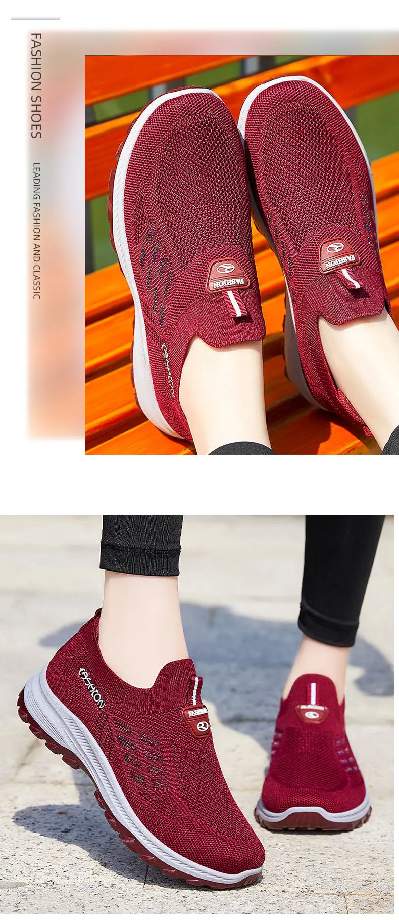 TaoBo Walking Shoes 2023 Summer New Women's Shoes Breathable No Lace Soft Sole Socks Sneakers Comfort Women Sport Shoes Tennis