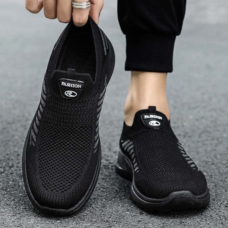 Men Casual Shoes Breathable Sneakers Mens Lightweight Walking Running Shoes Slip on Loafers for Couple Zapatillas Hombre Size 44