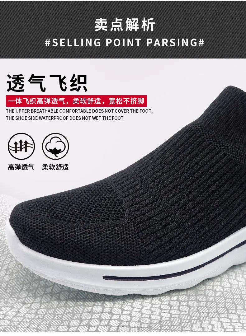 Men Sneakers slip-on men walking shoes light mesh men running shoes zapatillas hombre zapatillas de deporte chaussure homme sale