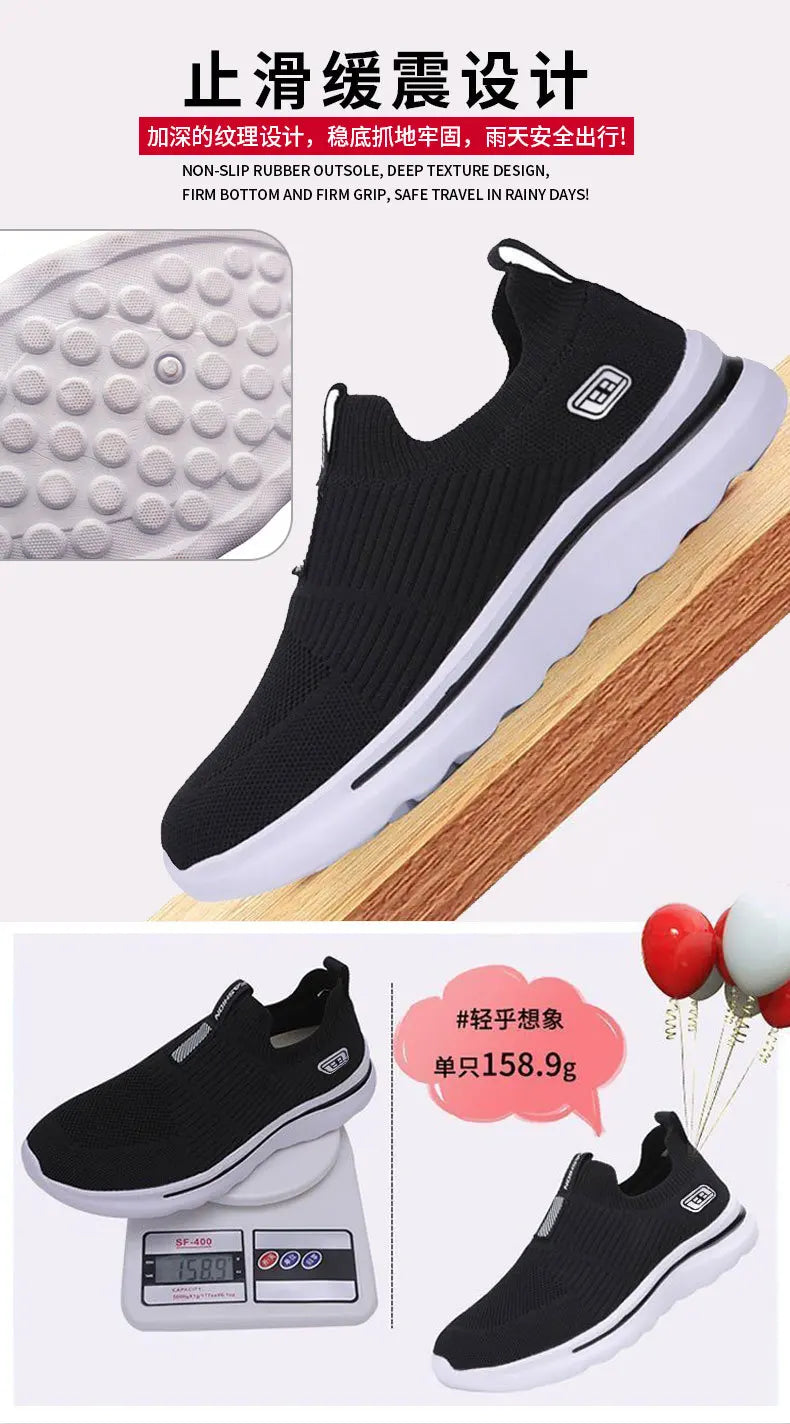 Men Sneakers slip-on men walking shoes light mesh men running shoes zapatillas hombre zapatillas de deporte chaussure homme sale