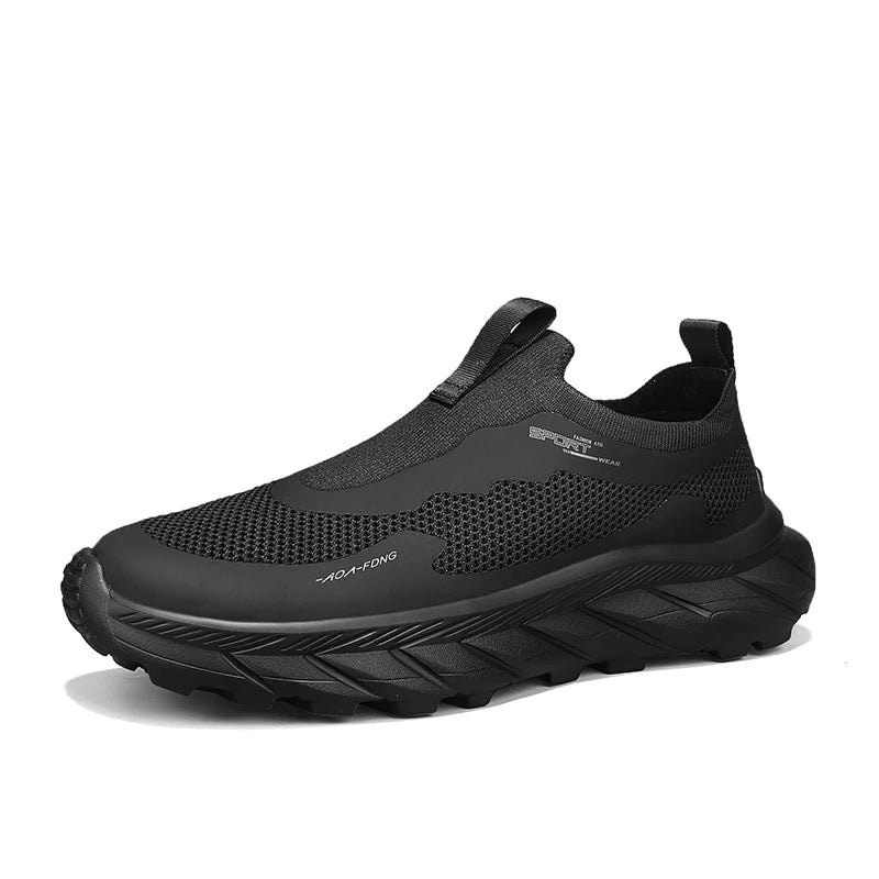 Fashion Men Casual Shoes Breathable Slip on Mesh Walking Running Sneakers Non-slip Flats Lightweight Sport Shoes Driving Loafers