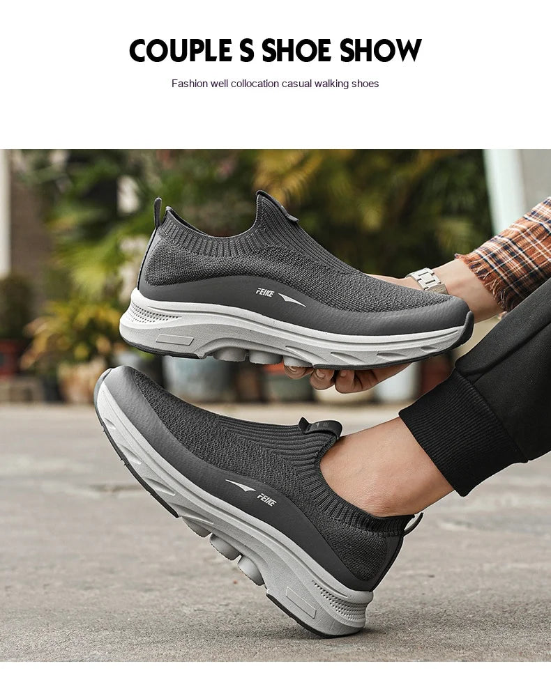 High quality soft soles comfortable middle-aged and elderly father sports walking shoes mother non-slip outdoor casual shoes