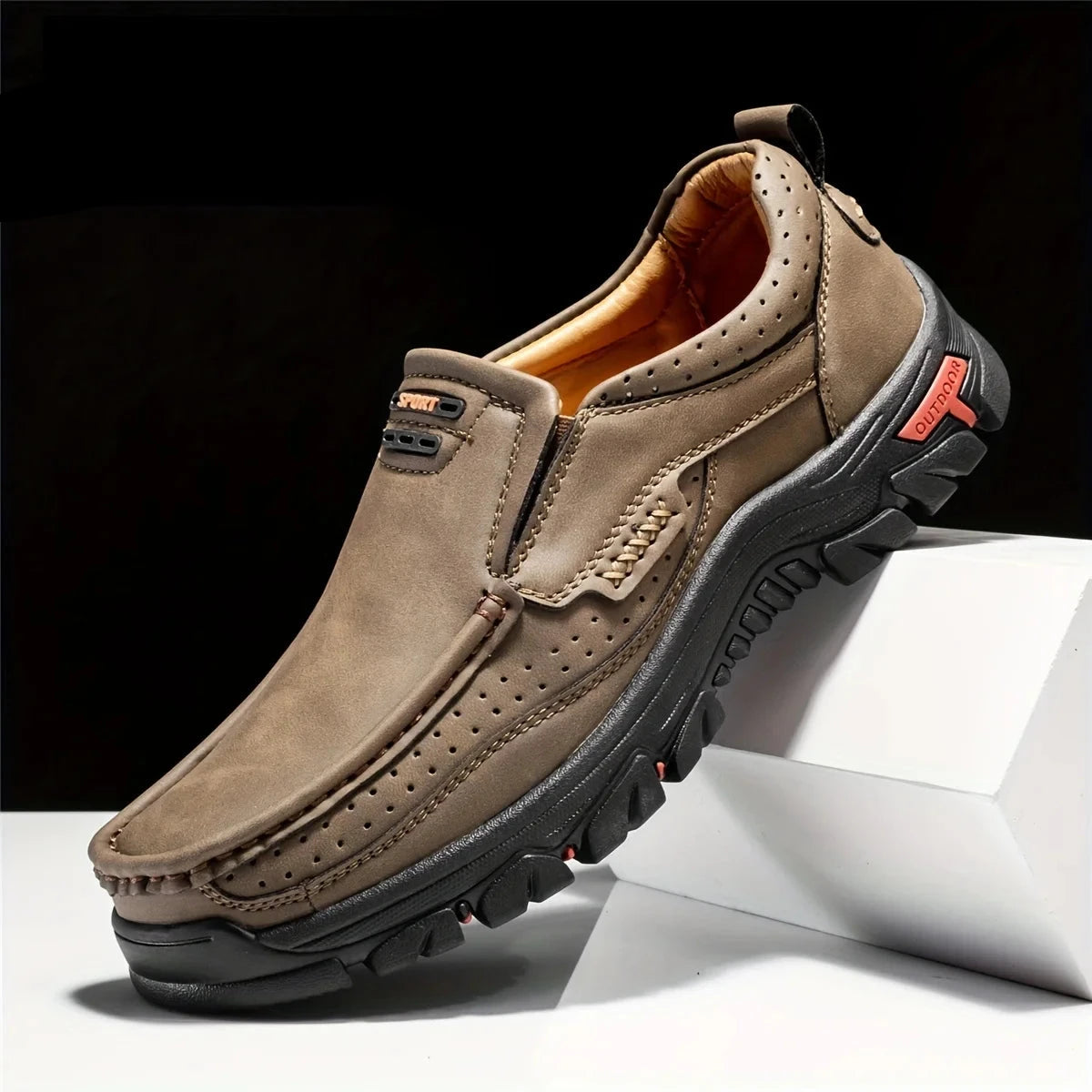 Leather Shoes for Men Spring 2024 New Men's Business Casual Soft-Soled Non-Slip Breathable All-Match Footwear Loafers Zapatos