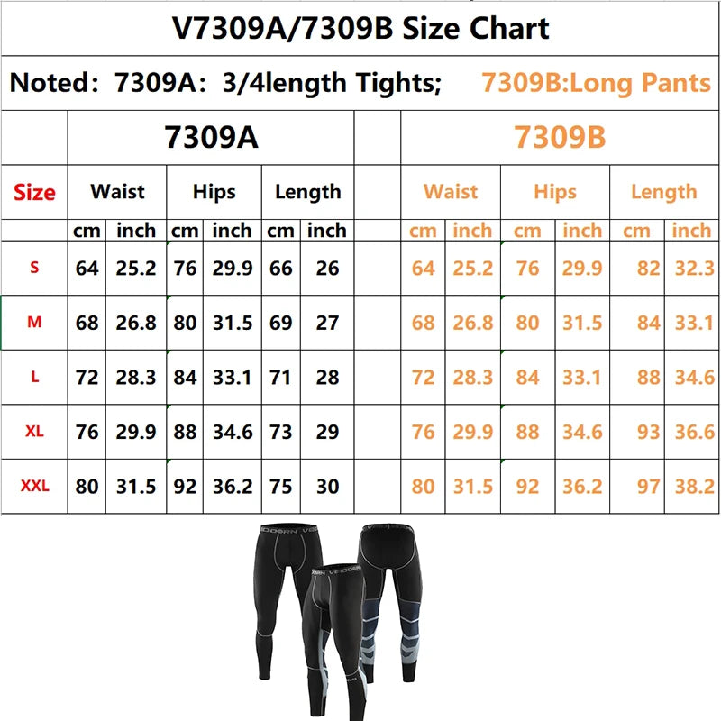 Long Running Compression Leggings Sportswear Breathable Gym Fitness Tights Workout Training Trousers Quick Dry